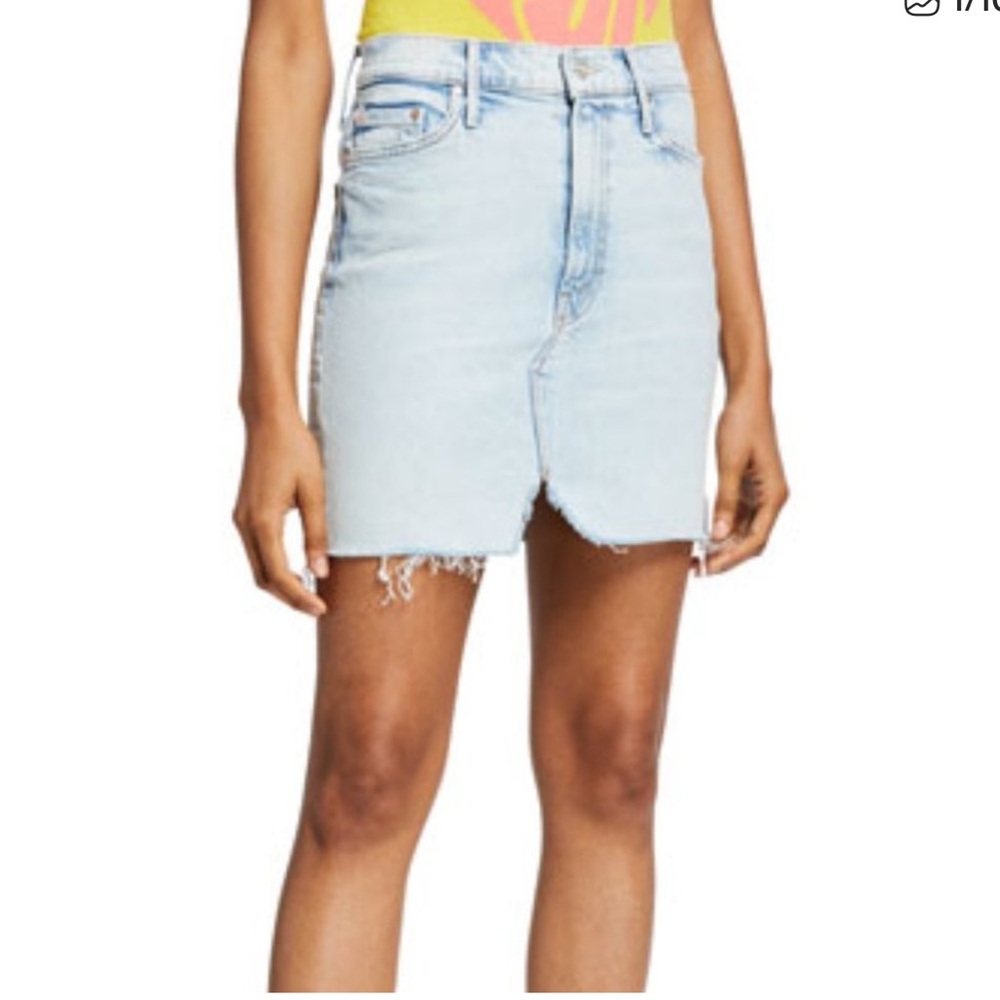 MOTHER light wash denim mini skirt Sz 26